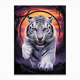 White Tiger 5 Canvas Print