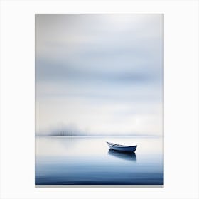 Abstract Boat In The Water 3 Canvas Print