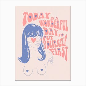 Wonderful Day Feminist Canvas Print