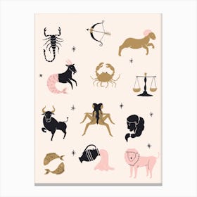 Zodiac Canvas Print