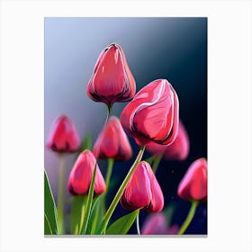 Pink Tulips Canvas Print