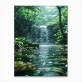 Waterfall In The Forest 6 Canvas Print