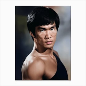 Color Photograph Of Bruce Lee Canvas Print