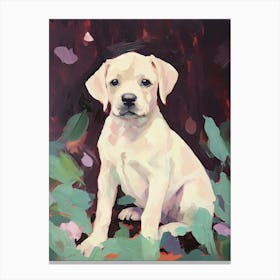 A French Bulldog Dog Painting, Impressionist 4 Canvas Print