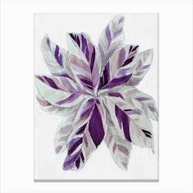 Purple Leaves Canvas Print