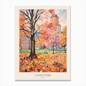 Autumn City Park Painting Castle Park Bristol 1 Poster Canvas Print