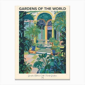 Giardini Botanici Villa Taranto Gardens, Italy Gardens Of The World Poster Canvas Print