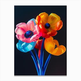 Bright Inflatable Flowers Anemone 2 Canvas Print
