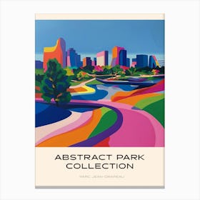 Abstract Park Collection Poster Parc Jean Drapeau Montreal Canada 2 Canvas Print