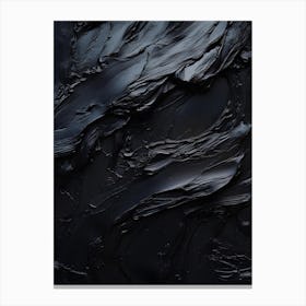 Black Paint Texture 2 Canvas Print