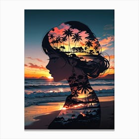 Sunset Painting Canvas Print