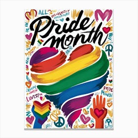 Pride Month Poster 1 Canvas Print