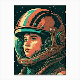 Space Girl 4 Canvas Print