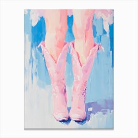 Pink Cowboy Boots 16 Canvas Print