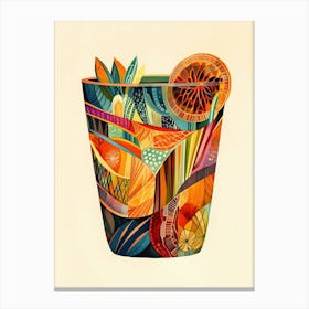 Cocktail In A Cup Canvas Print