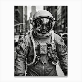 Astronaut In The City Canvas Print