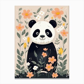 Baby Animal Illustration  Panda 3 Canvas Print