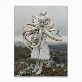 Octopus Girl Canvas Print