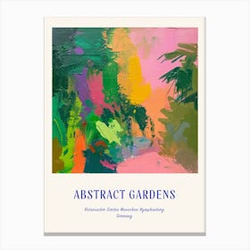 Colourful Gardens Botanischer Garten Muenchen Nymphenburg Germany 2 Blue Poster Canvas Print