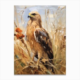 Bird Painting Hawk 1 Canvas Print