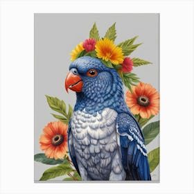 Blue Cockatoo Canvas Print