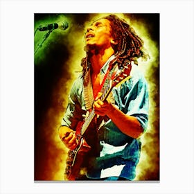 Bob Marley Epic Smoke Canvas Print