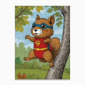 Super Squirrel 6 Canvas Print