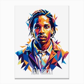 ASAP Rocky in WPAP Pop Art Canvas Print