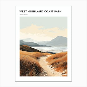 West Highland Coast Path Scotland 2 Hiking Trail Landscape Poster Canvas Print