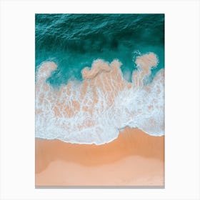 Aerial View Of A Beach 94 Canvas Print