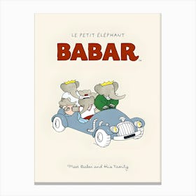 Babar Meet Babar And His Family Canvas Print