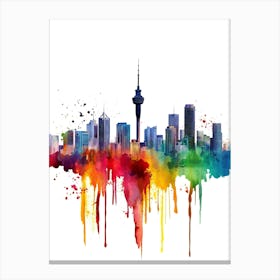 Auckland City Skyline Canvas Print