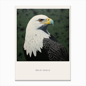 Ohara Koson Inspired Bird Painting Bald Eagle 3 Poster Canvas Print