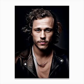 Color Photograph Of Heath Ledger Canvas Print