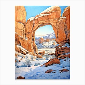 Arches National Park United States Of America 2 Canvas Print