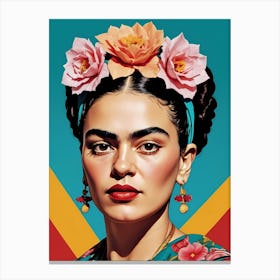 Frida Kahlo Portrait (26) Canvas Print
