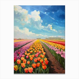 Tulip Field Canvas Print