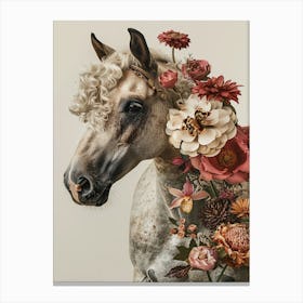 Flower Horse Canvas Print