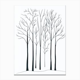 Bare Trees Canvas Print