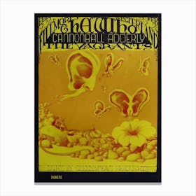 The Who Poster Cannonball Adderley Vagrants Fillmore Lee Conklin Bg108 3 Large Canvas Print