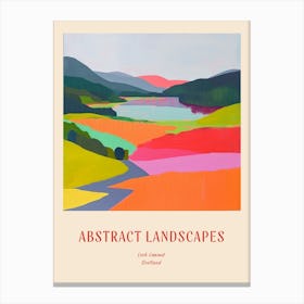 Colourful Abstract Loch Lomond Scotland 3 Poster Canvas Print