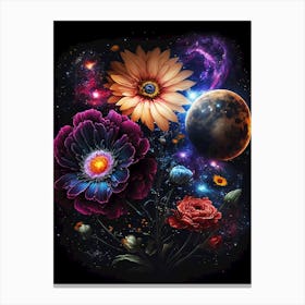 Universe flowers 2 Canvas Print