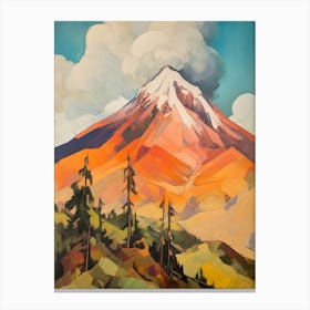 Pico De Orizaba Mexico 4 Mountain Painting Canvas Print