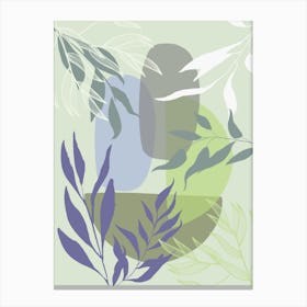 Abstract Leaves 5 Canvas Print