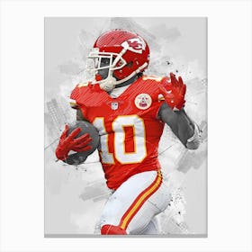 Tyreek Hill Kansas City Chiefs Canvas Print