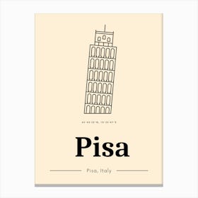 Pisa tower Canvas Print