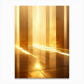 Golden Light In A Room Canvas Print