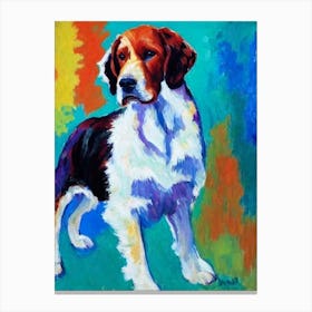 Irish Setter 2 Fauvist Style dog Canvas Print
