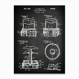 Biscuit And Doughnut Cutter Kitchen Art Kitchen Patent Kitchen Wall Art Vintage Kitchen Poster Baking Bakery Patent Print Hk5401 Canvas Print