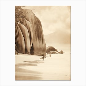 Bohemian Art Of Anse Source D Argent, Seychelles 1 Canvas Print